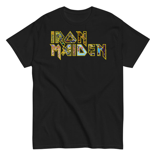 Iron Maiden - Logo Eddie Jumbo Print T-Shirt