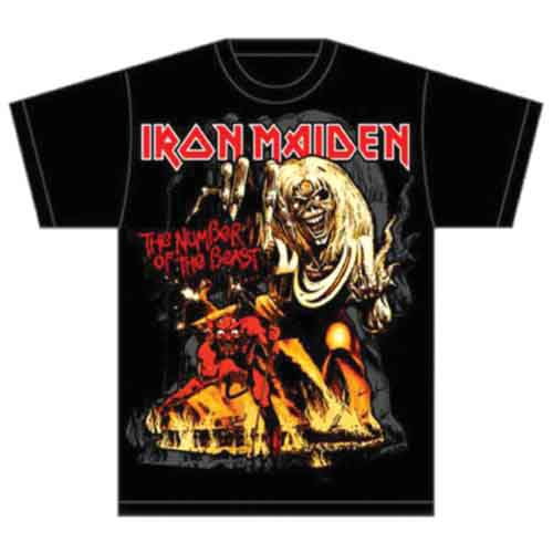 Camiseta con el número de la bestia de Iron Maiden