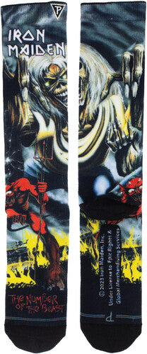 Iron Maiden - Perri's - Iron Maiden - The Number of the Beast Dye Sublimation - Crew Socks [Socks]