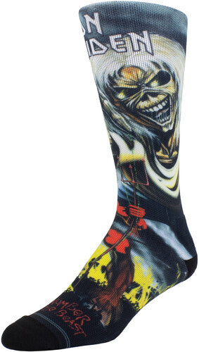 Iron Maiden - Perri's - Iron Maiden - The Number of the Beast Dye Sublimation - Crew Socks [Socks]