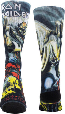 Iron Maiden - Perri's - Iron Maiden - The Number of the Beast Dye Sublimation - Crew Socks [Socks]