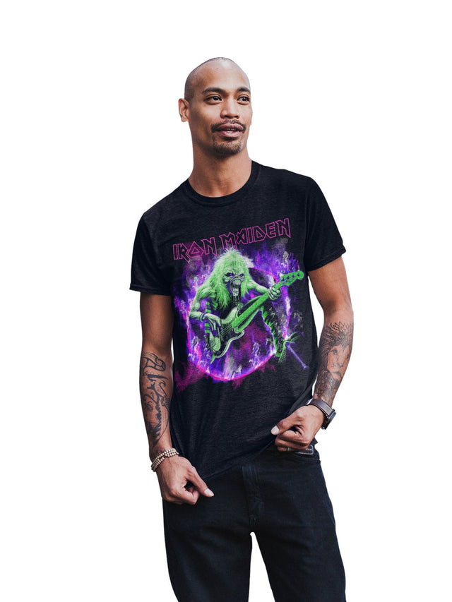 Iron Maiden Purple Guitar T-Shirt