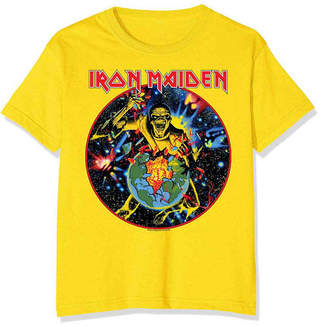 Camiseta de Iron Maiden con el círculo de la gira World Piece