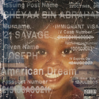JID feat. 21 Savage and Baby Tate American Dream [Explicit Content] (150 Gram Vinyl) (2 Lp's) Vinyl