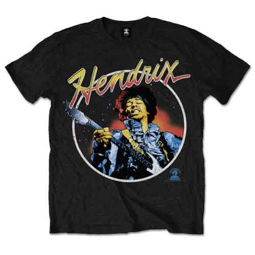 Jimi Hendrix - Script Circle [T-Shirt]