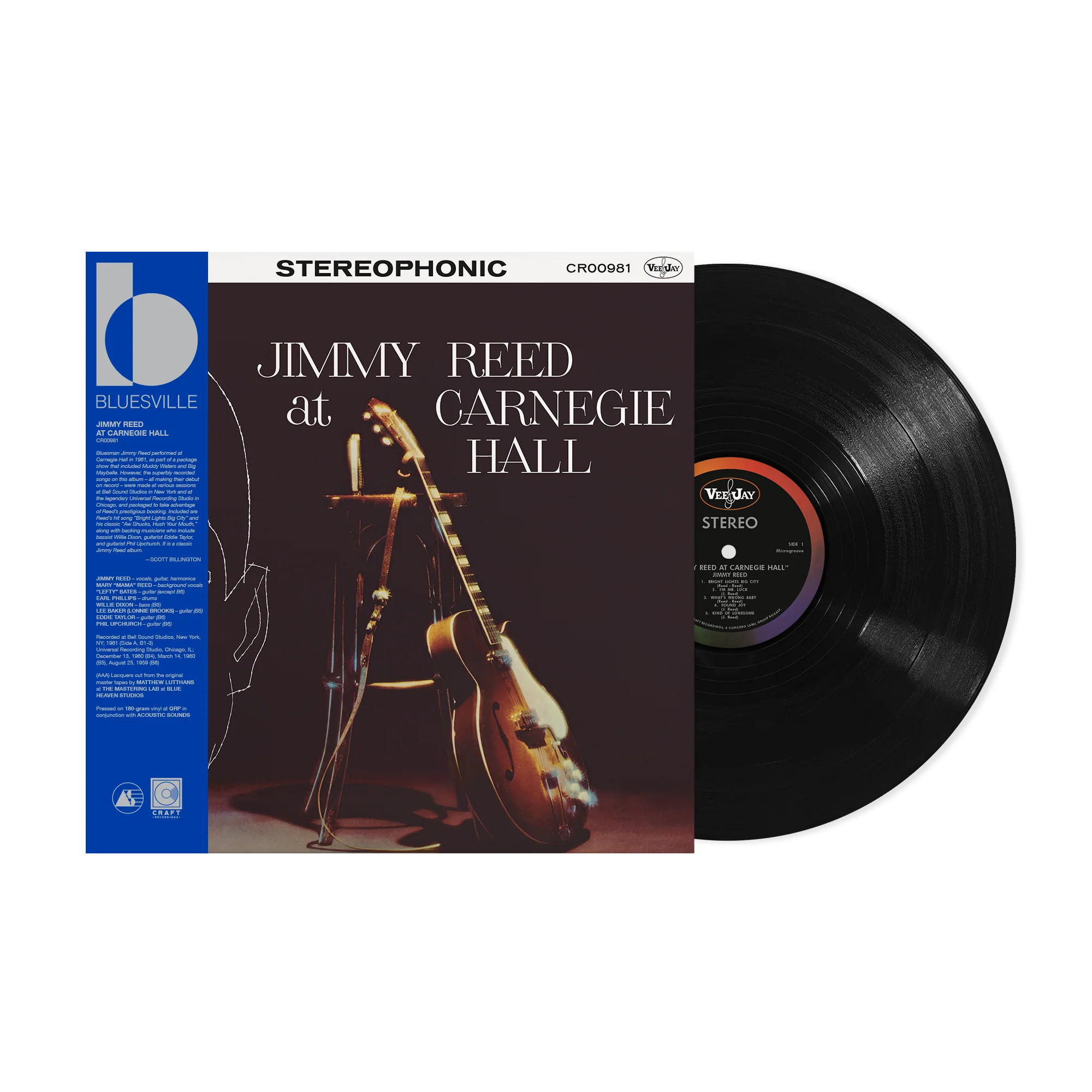 Jimmy Reed - Jimmy Reed At Carnegie Hall (Bluesville Acoustic Sounds Series) [180G LP] [Vinyl]