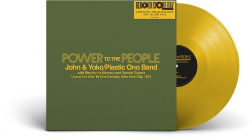 Power To The People: Live at the One To One Concert, New York City 1972 (RSD Exclusive, Extended Play, 180 Gram Vinyl, Colored Vinyl, Yellow) [Vinyl]