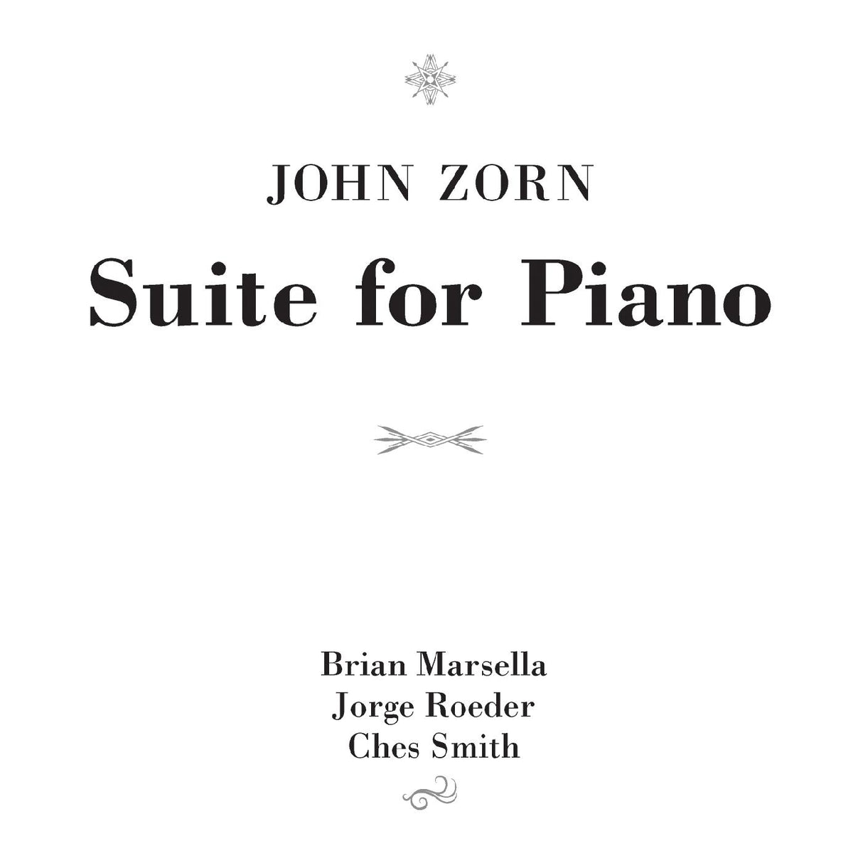 John Zorn - Suite para piano [CD]