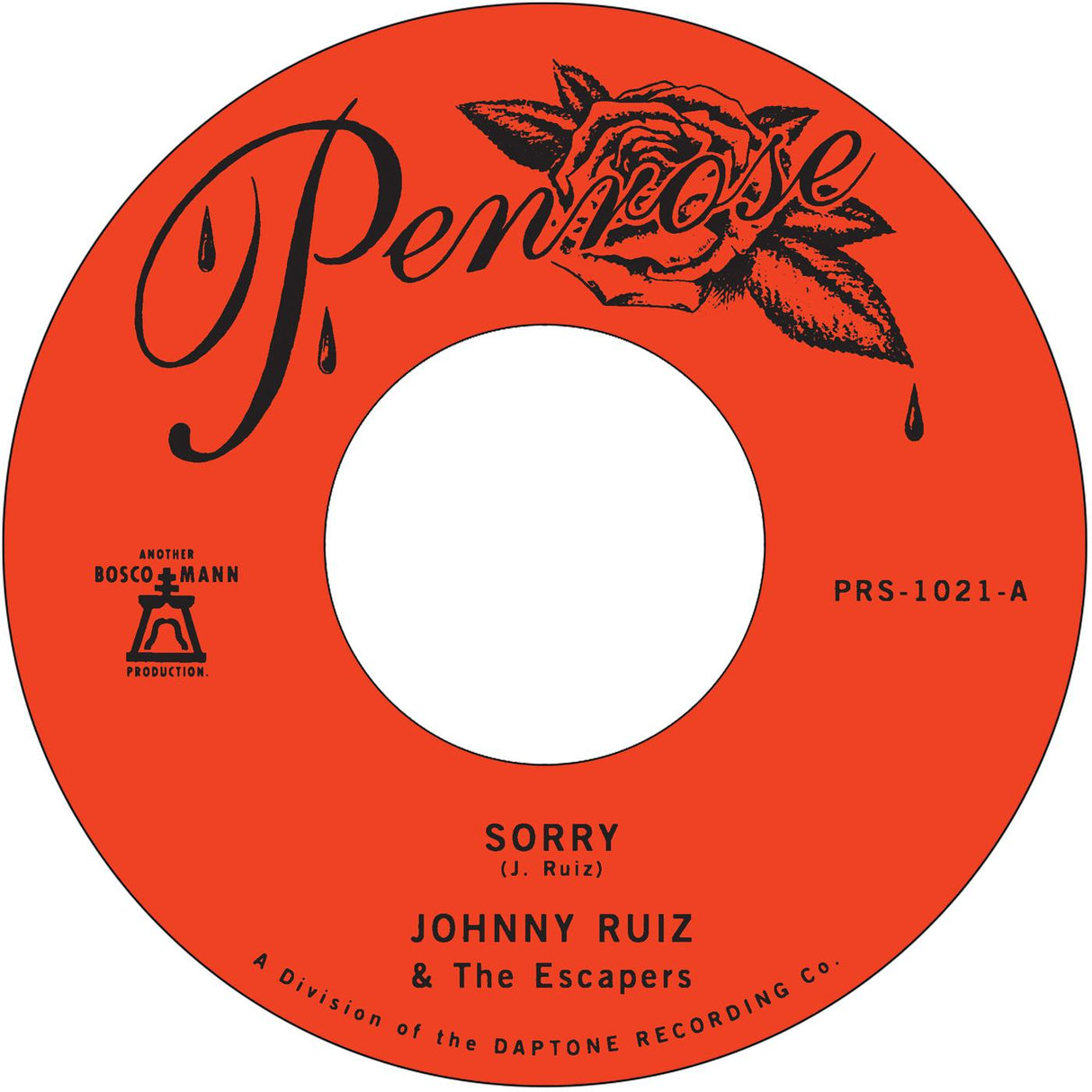 Johnny and the Escapers Ruiz - Sorry b/w Prettiest Girl [Vinyl]