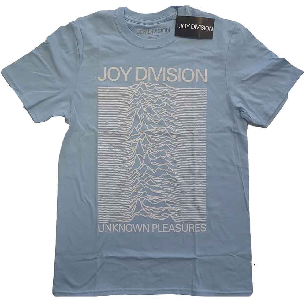 Joy Division - Unknown Pleasures White On Blue [T-Shirt]