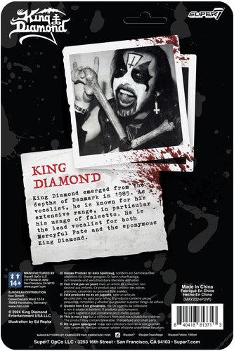 King Diamond - Super7 - King Diamond - ReAction Figures - King Diamond (Collectible, Action Figure) [Action Figure]