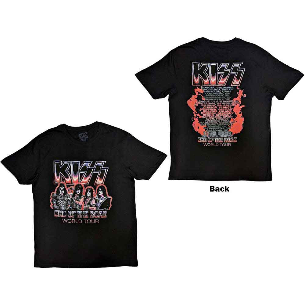 Kiss - Camiseta roja de la gira End Of The Road