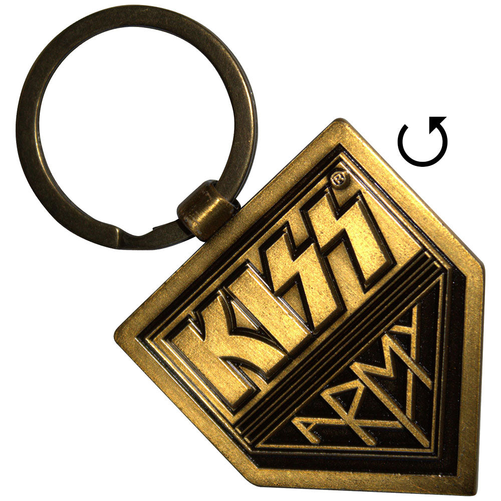 Kiss Gold Army Pennant [Keychain]
