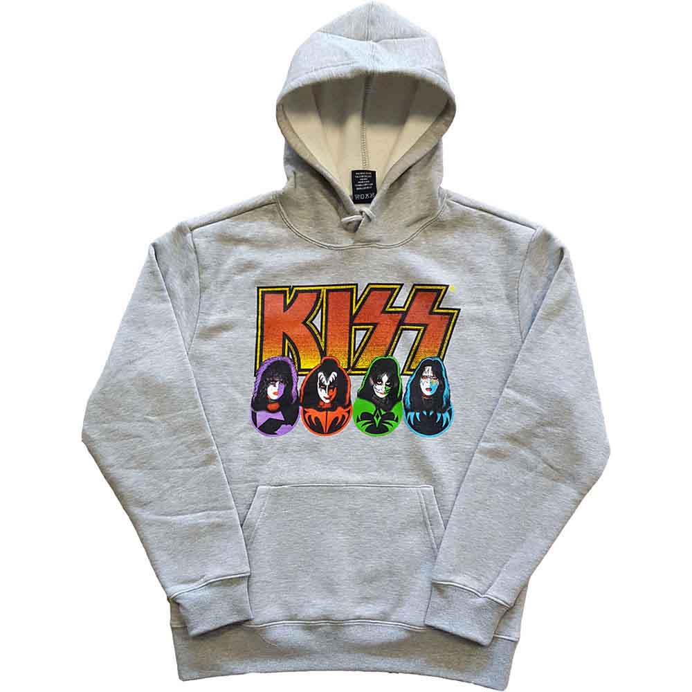 Kiss - Logotipo, caras e iconos [Sudadera]