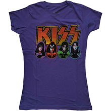 Kiss - Logotipo, caras e iconos [Camiseta de manga corta]