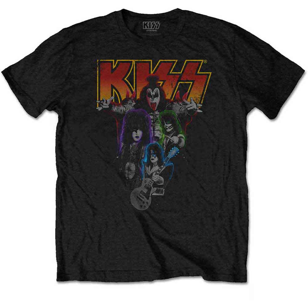 Kiss - Banda de neón [Camiseta]