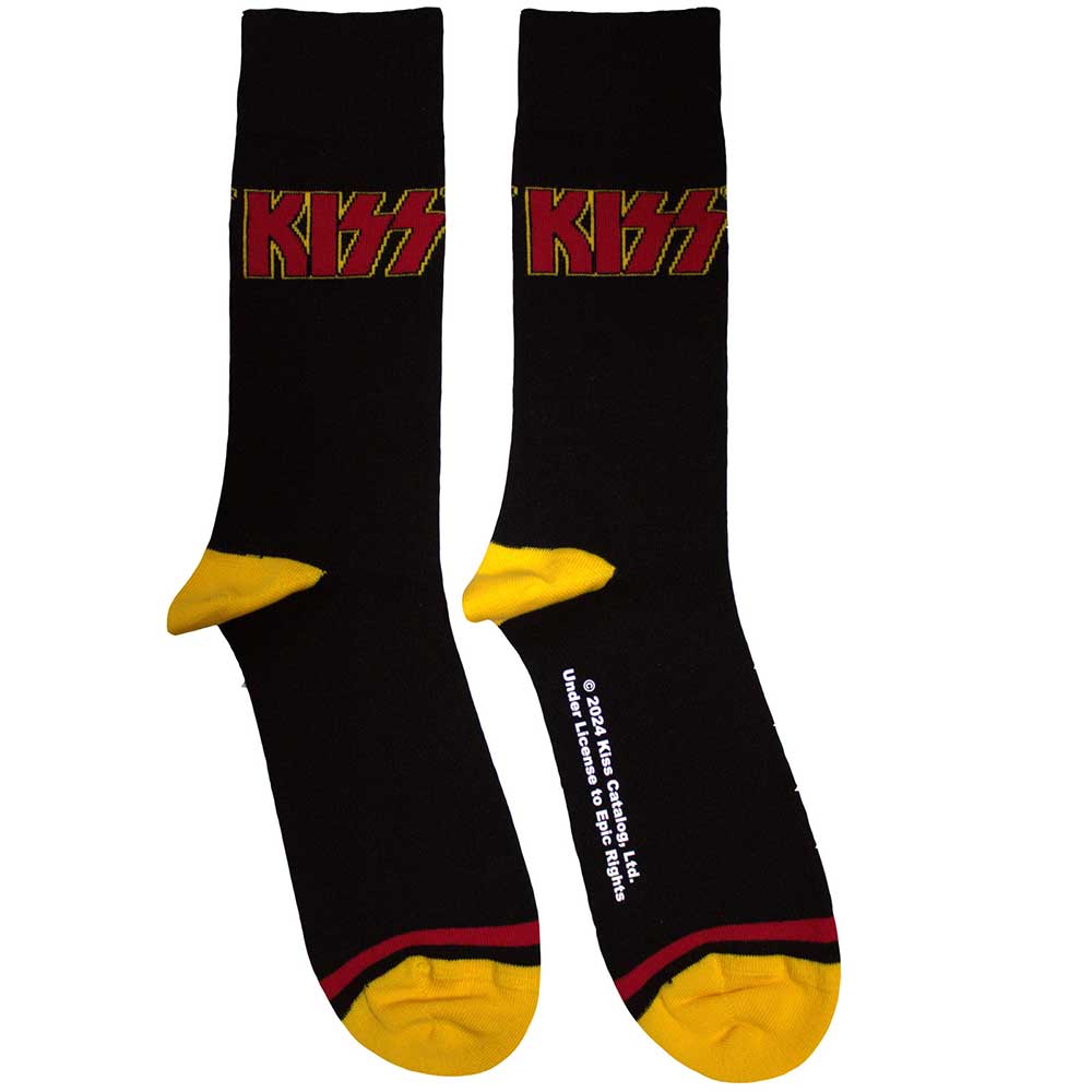 Kiss Red Logo Single Stripe [Socks]