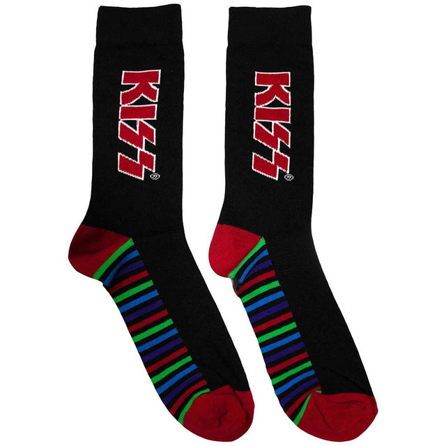 Kiss - Red Logo & Stripes [Socks]