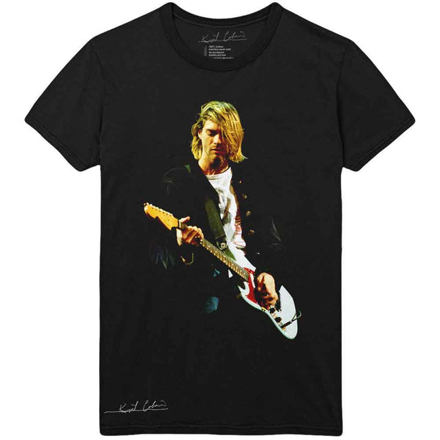 Kurt Cobain Guitar Photo Colour [T-Shirt]