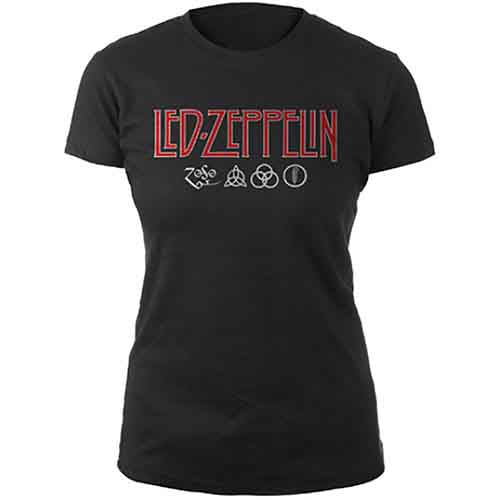 Led Zeppelin Logo & Symbols T-Shirt