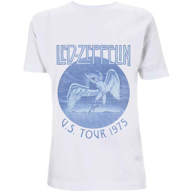 Led Zeppelin - Tour '75 - Camiseta azul lavado