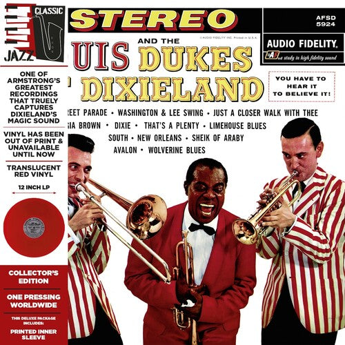 Louis Armstrong - Louis Armstrong and the Dukes of Dixieland (Vinilo de color, Edición Deluxe, Edición limitada, Rojo, Remasterizado) [Vinilo]