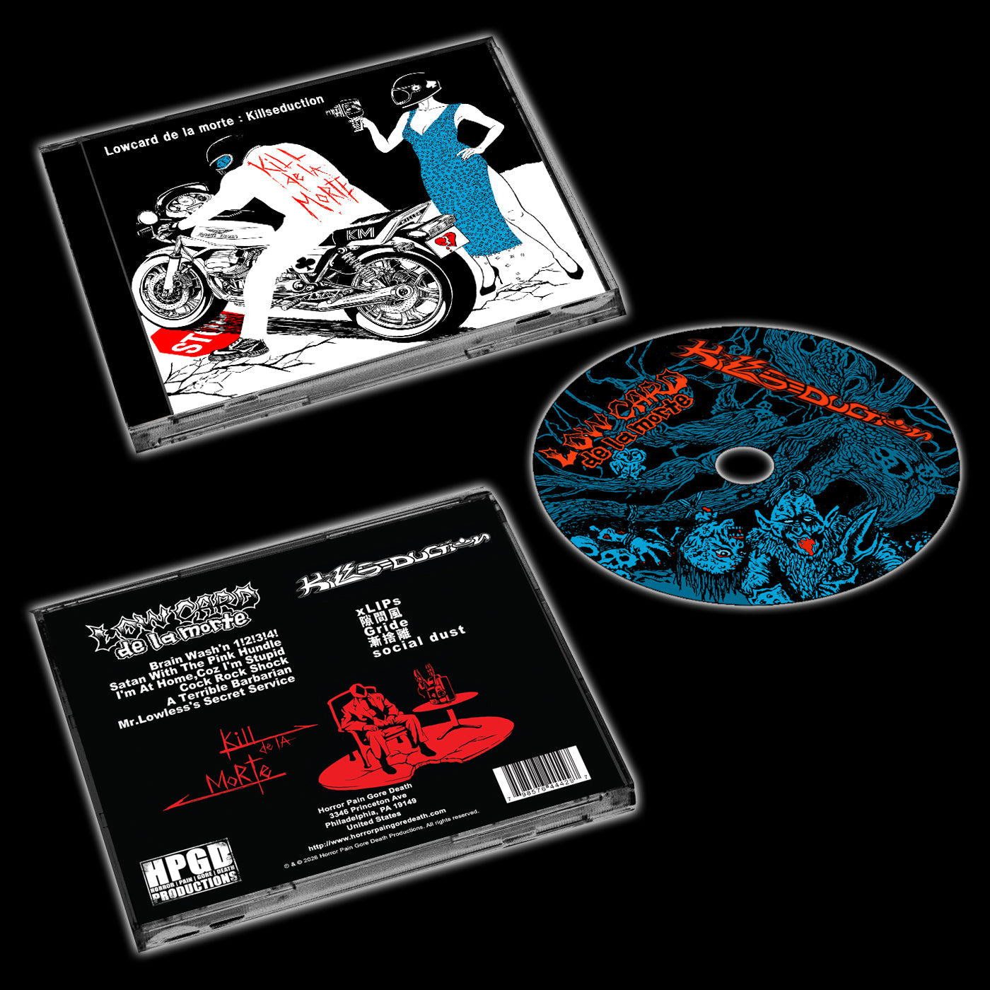 LOWCARD DE LA MORTE / KILLSEDUCTION - Kill De La Morte CD (2nd pressing)