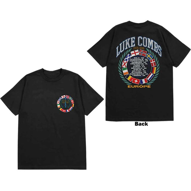 Luke Combs - Camiseta con la bandera del Tour '23