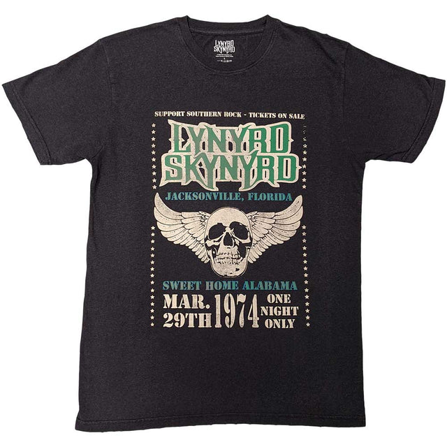 Lynyrd Skynyrd - Camiseta con calavera alada