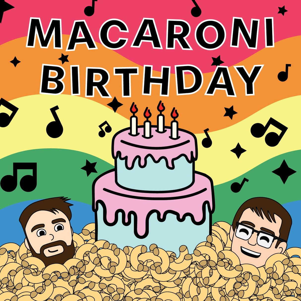 Cumpleaños de macarrones - Reproduce canciones de rock and roll para niños [CD]