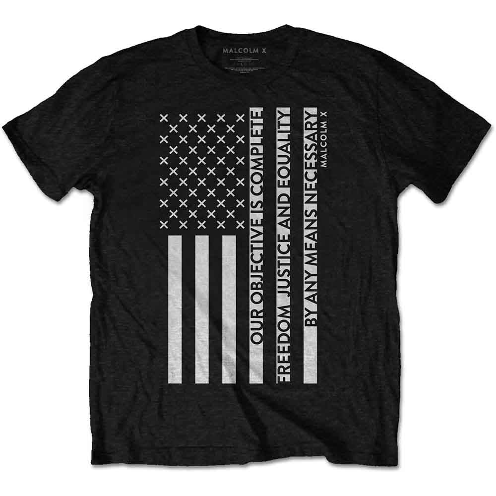 Malcolm X - Camiseta con la bandera de la libertad