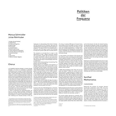 MARCUS SCHMICKLER & JULIAN ROHRHUBER - Politiken der Frequenz [Vinyl]