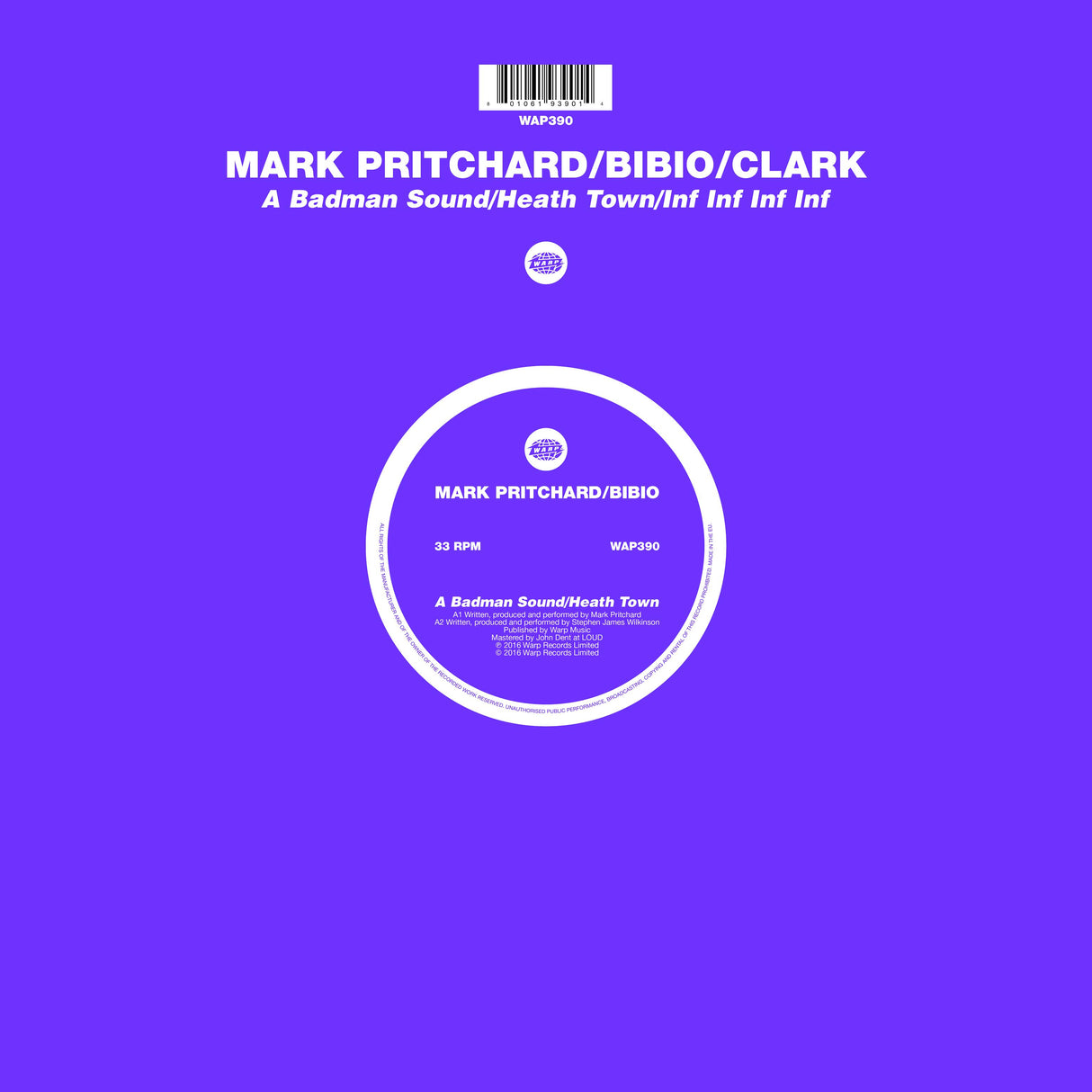 Mark Pritchard / Bibio / Clark - A Badman Sound / Heath Town / Inf Inf Inf Inf [Vinyl]