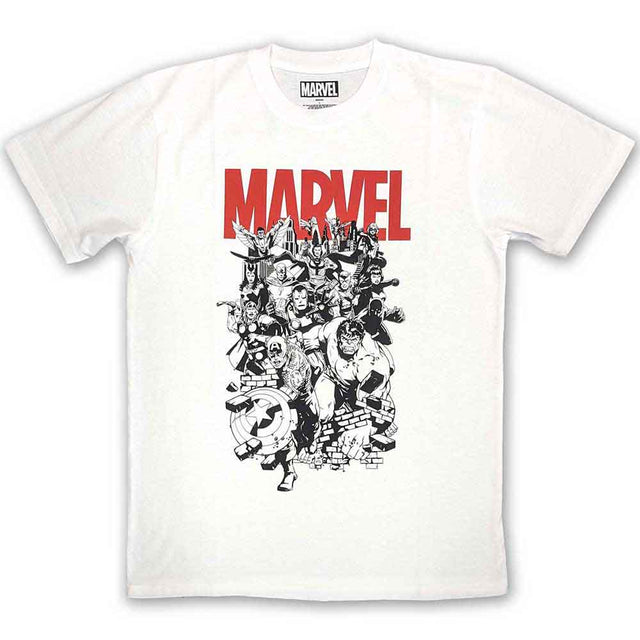 Marvel Comics Black & White Characters T-Shirt