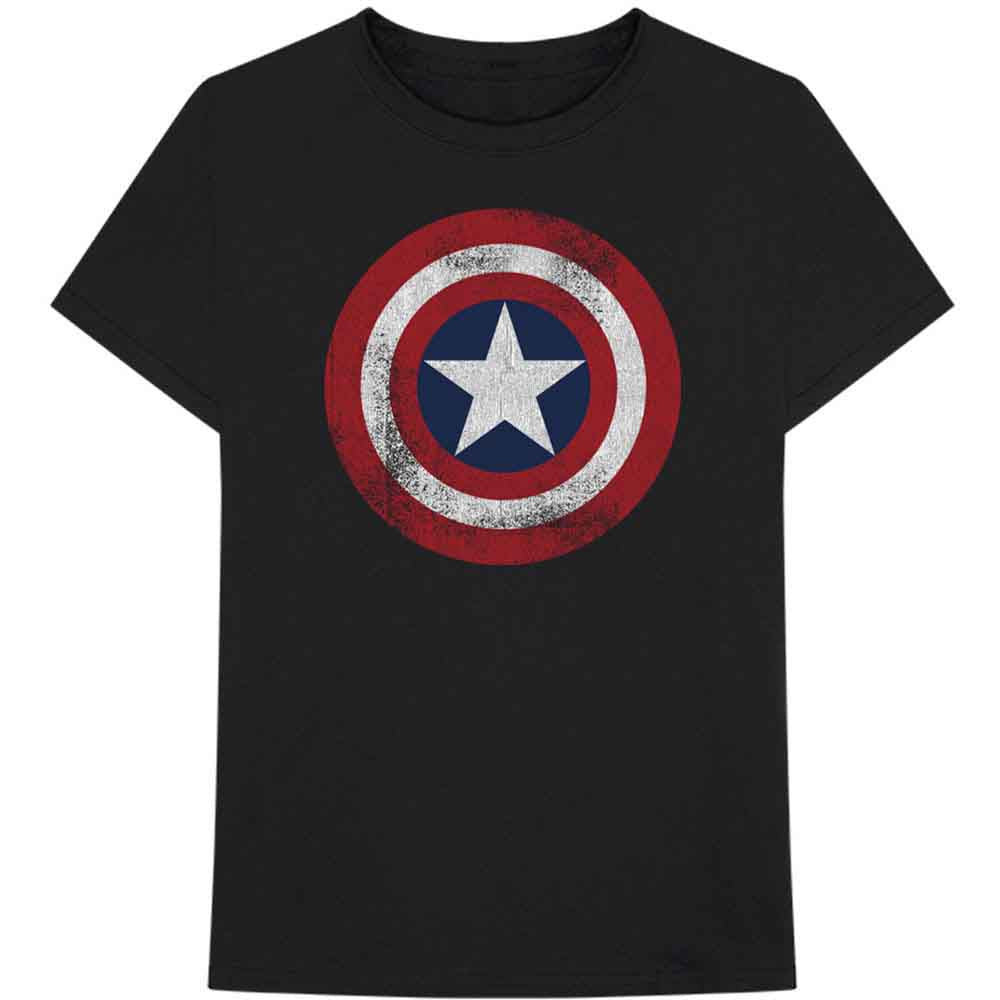 Marvel Comics Captain America Distressed Shield [T-Shirt]
