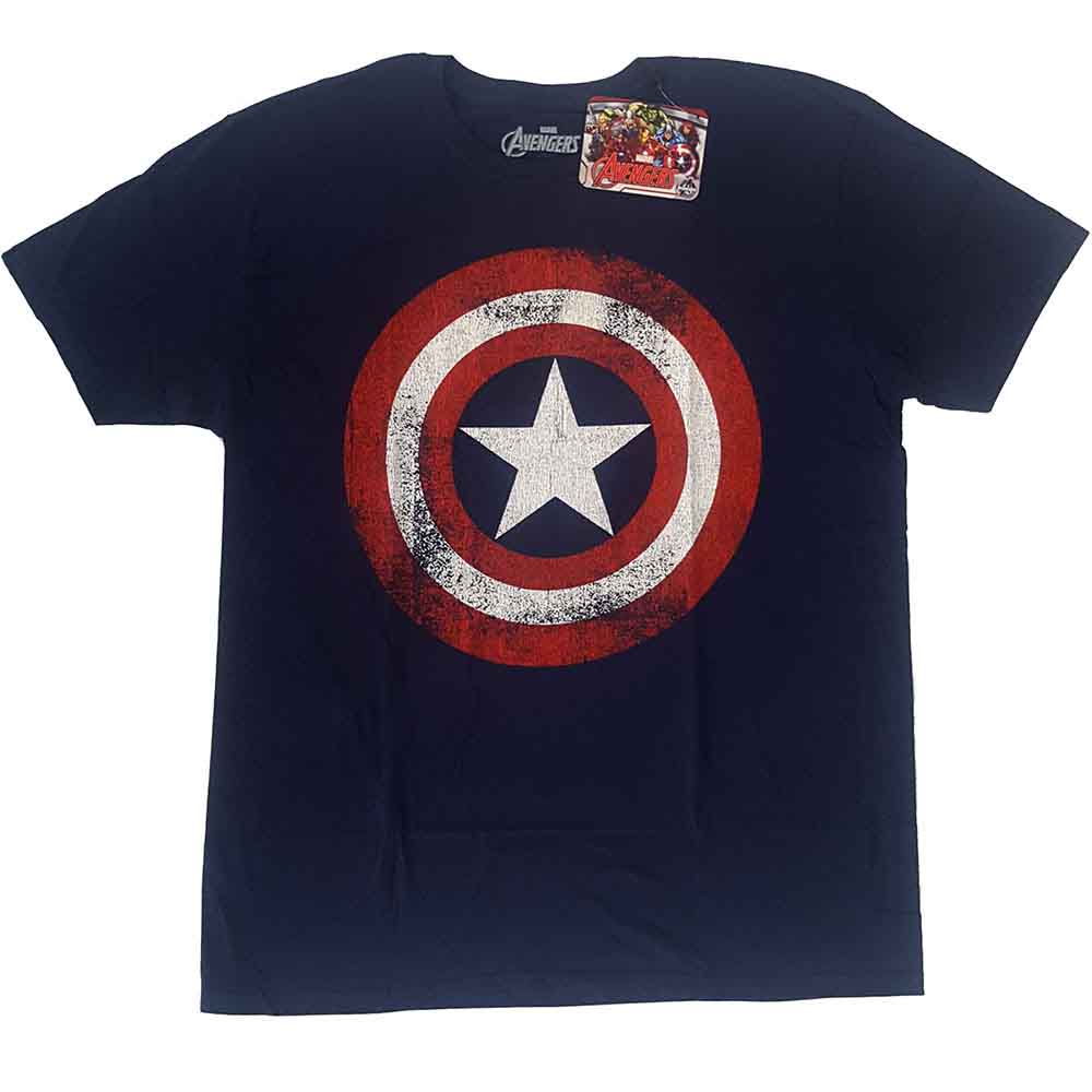 Marvel Comics Captain America Distressed Shield [T-Shirt]
