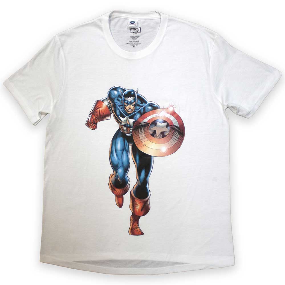 Marvel Comics Captain America Running [T-Shirt]