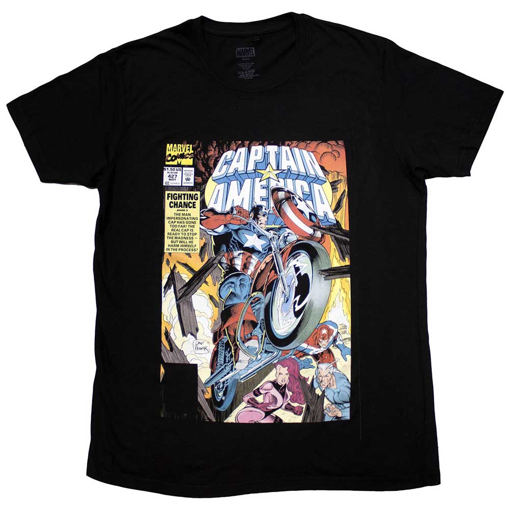 Captain America Wheel Comic Cover [T-Shirt]
