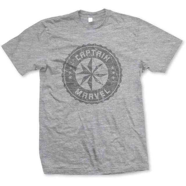 Captain Marvel Grey Circle [T-Shirt]