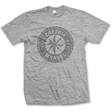 Marvel Comics Captain Marvel Grey Circle [T-Shirt]