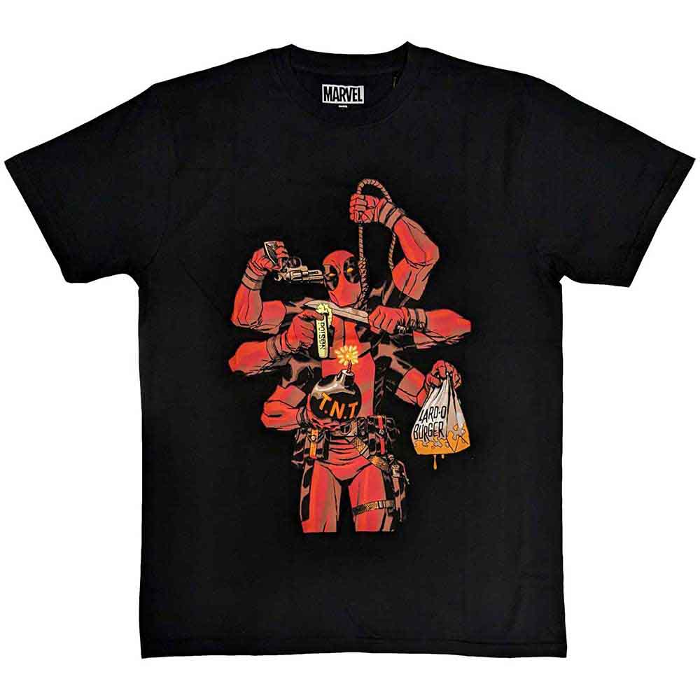 Marvel Comics - Camiseta con los brazos de Deadpool