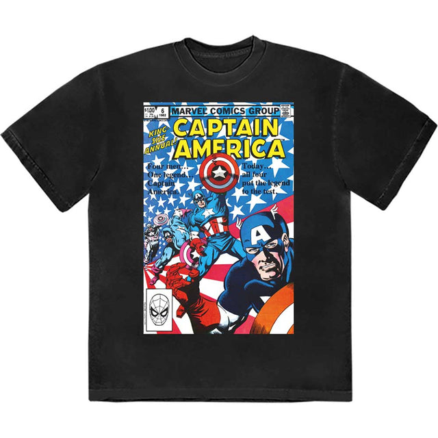 Marvel Comics - Muchas portadas de cómics del Capitán América [Camiseta]