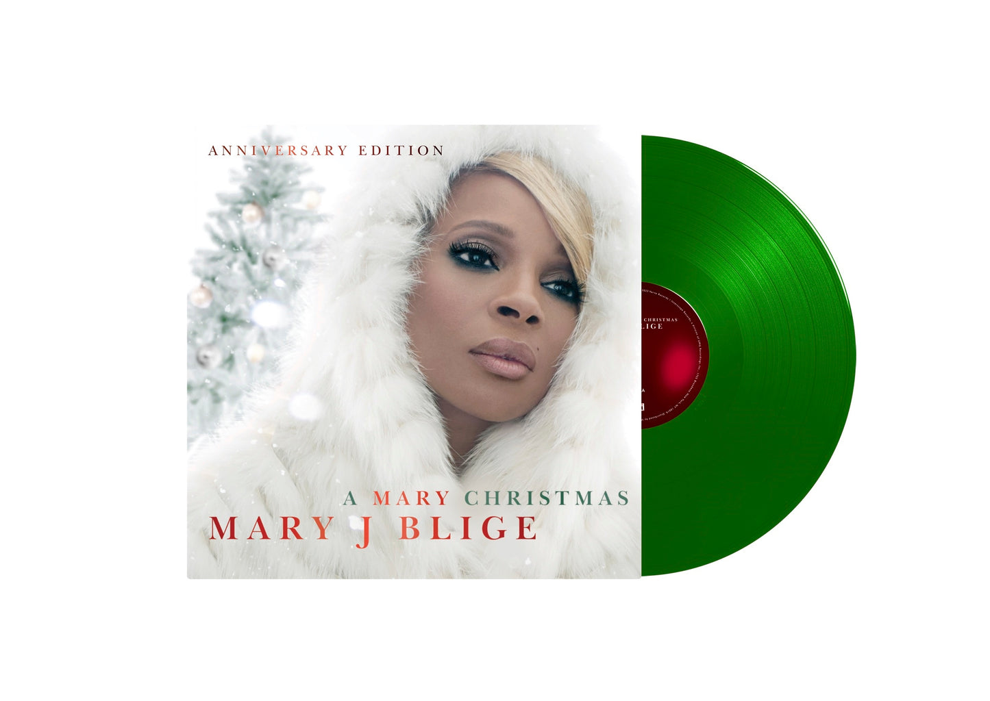 Mary J. Blige A Mary Christmas (Anniversary Edition) [Translucent Green 2 LP] Vinyl - Paladin Vinyl