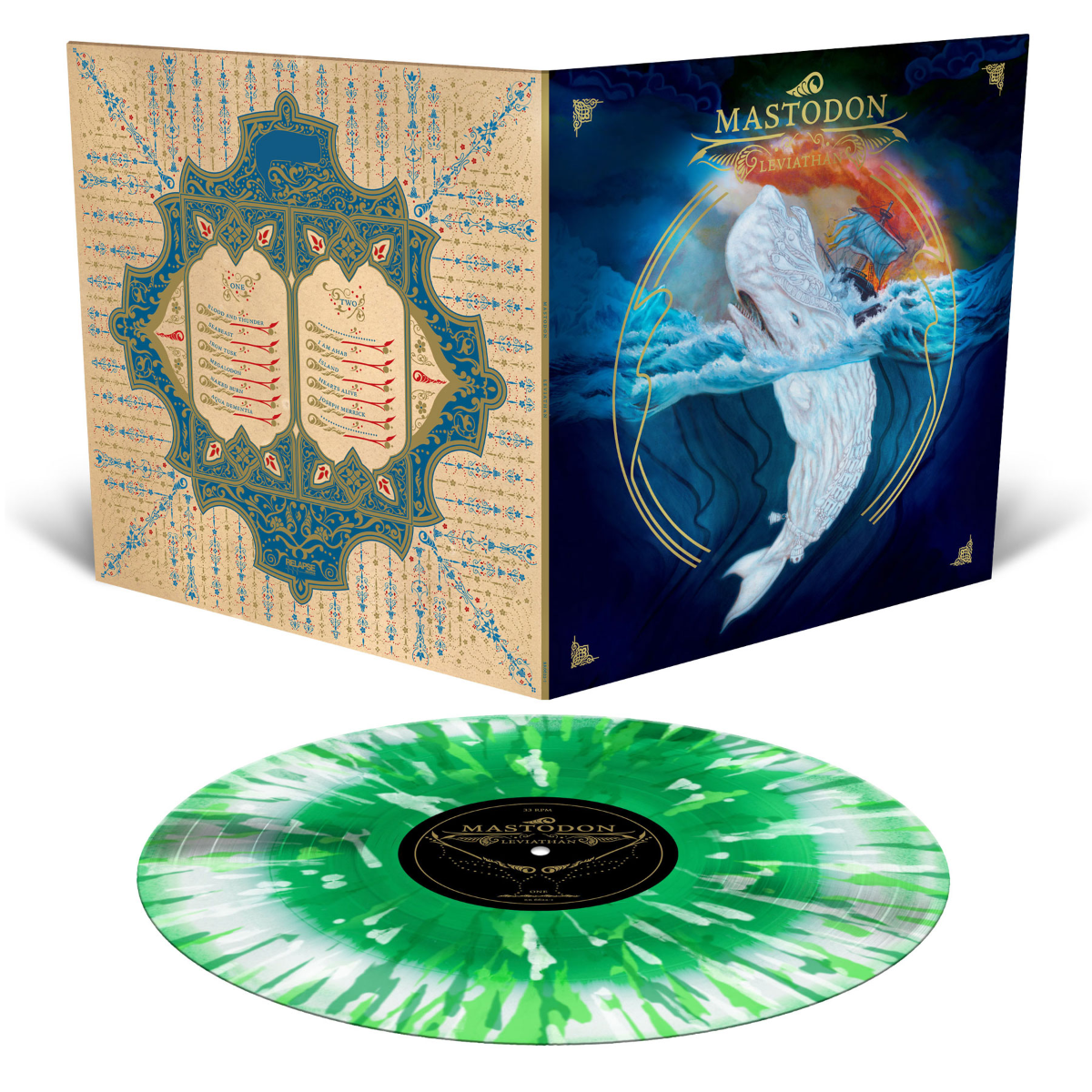 Mastodon - Leviathan: Edición del 20.º aniversario (vinilo de color, blanco, verde, salpicado) [Vinilo]