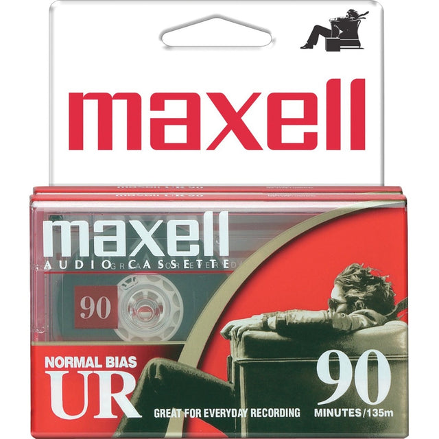 Maxell - Maxell 108527 UR-90 2PK Normal Bias Audio Cassettes 90 Minute With Cases 2 Pack [Cassette]