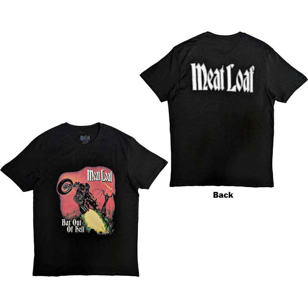 Meat Loaf - Camiseta con la portada de Bat Out Of Hell