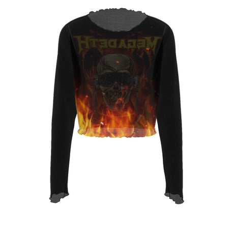 MegaDeth Long Sleeve Women's Mesh Top