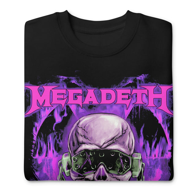 Megadeth Purple Nuclear Jumbo Print Sweatshirt