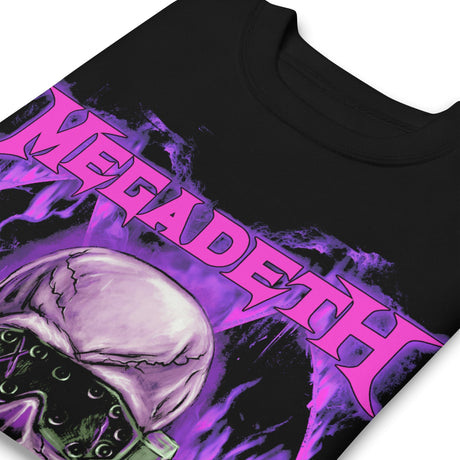 Megadeth Purple Nuclear Jumbo Print Sweatshirt