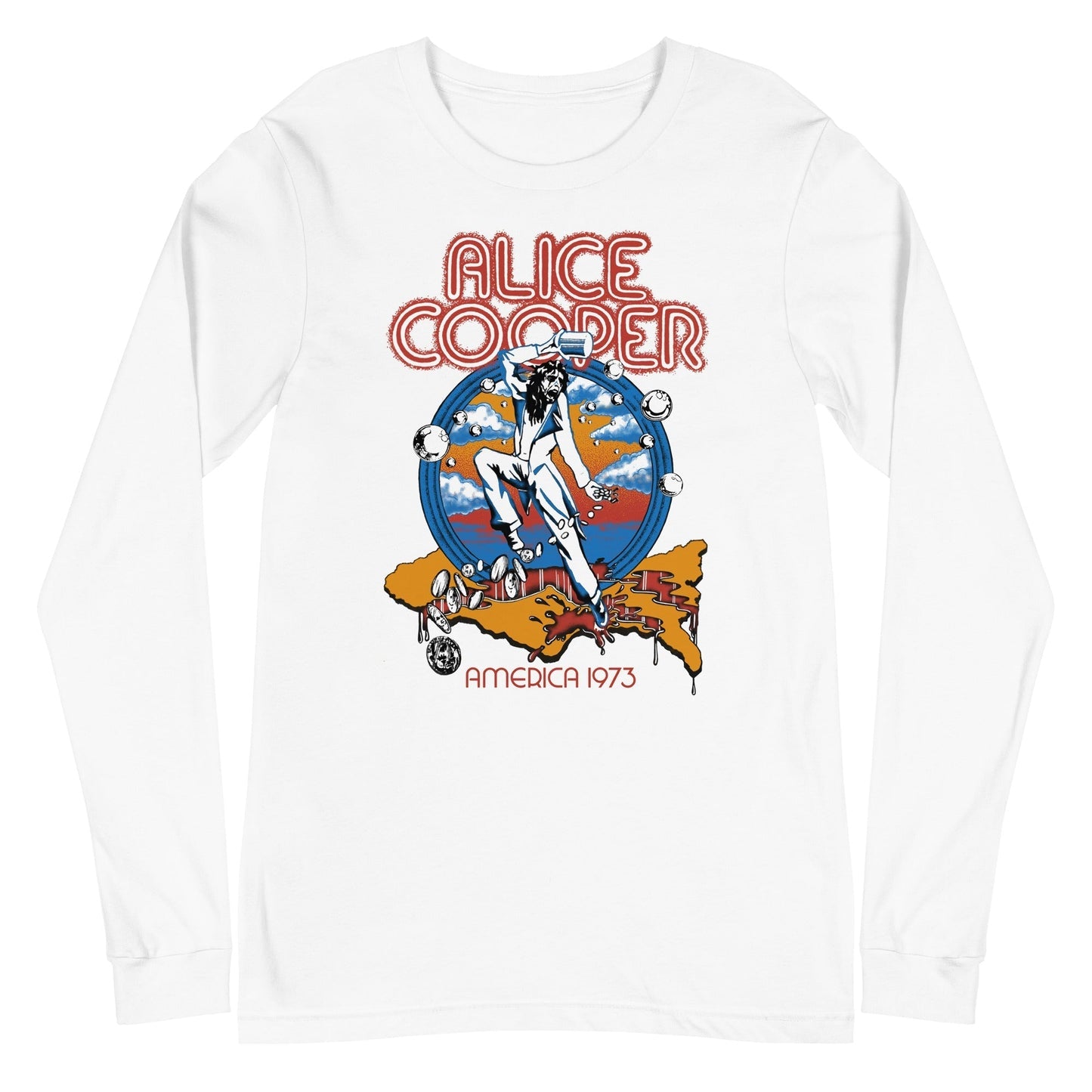 MERCHMOMENT Alice Cooper - 1973 Tour Long Sleeve T-Shirt [Apparel]